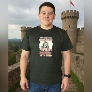 Men's Black Graphic T‑Shirt